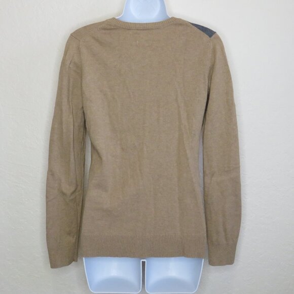 Van Heusen* Women's Long Sleeve V-Neck Straight Hem Argyle Pastel Sweater~ S/P - Picture 10 of 10